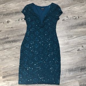 Sequin Lace Homecoming Dress